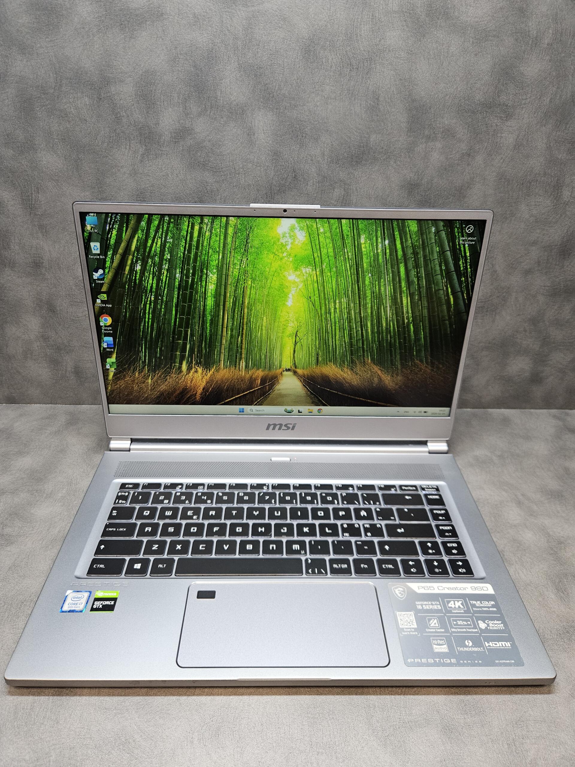 MSI Prestige P65 Creator | 15.6" FHD IPS | i7-9750H | 16GB | SSD 1 TB | GTX 1660 Ti Max-Q 6 GB