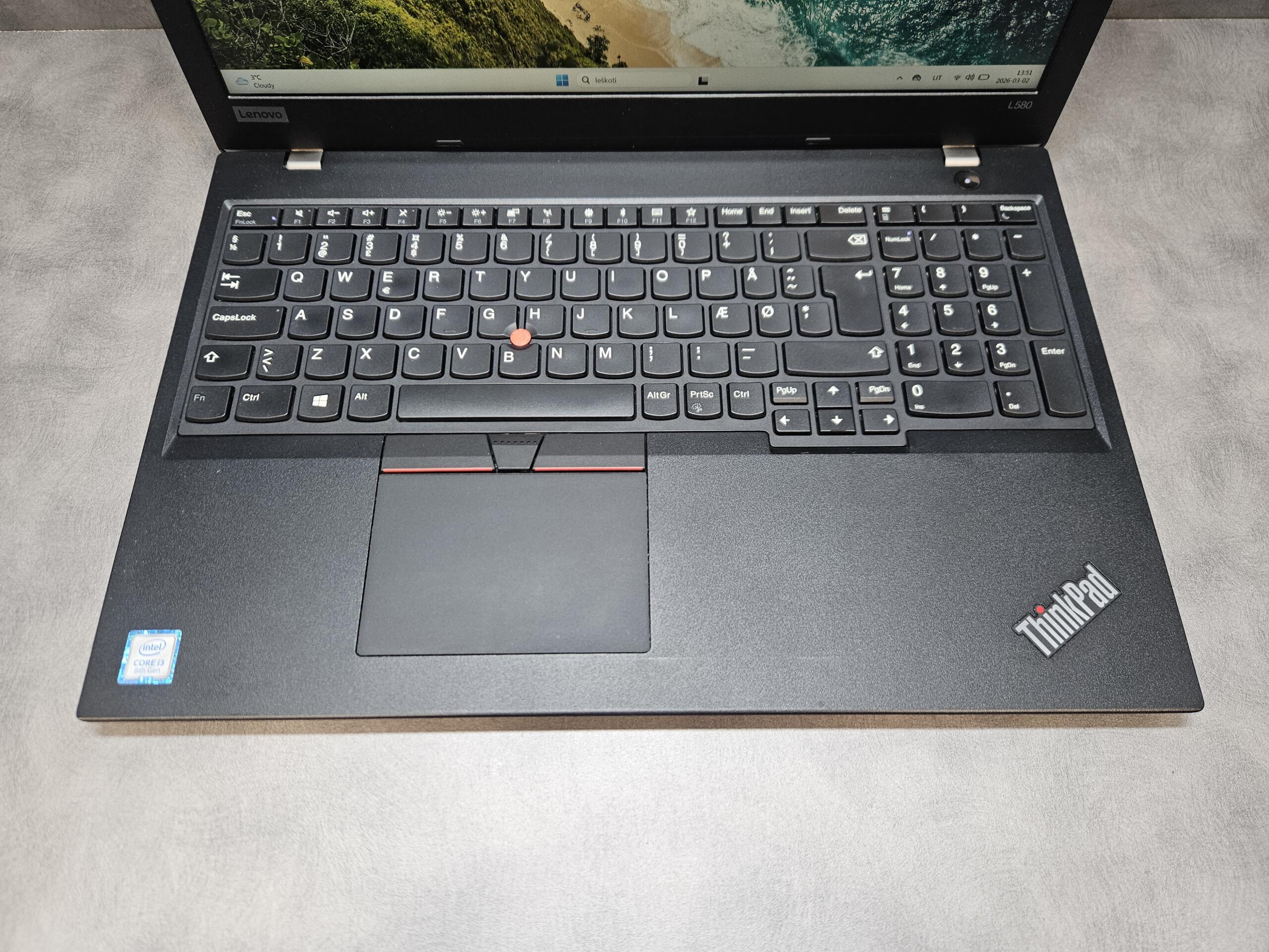Lenovo ThinkPad L580 | 15.6'' HD | i3-8130U | 16GB | SSD 256 GB - Image 3