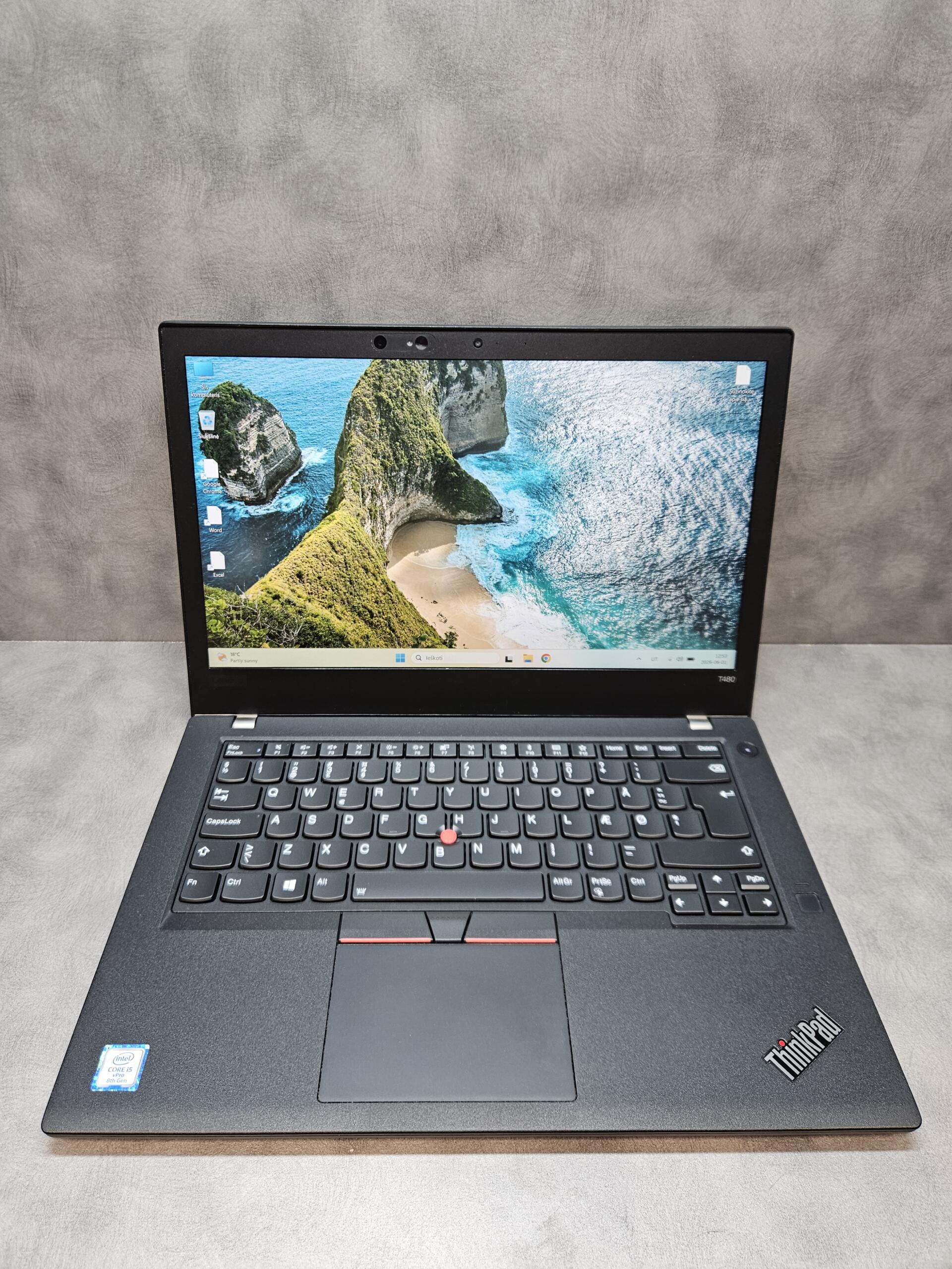 Lenovo ThinkPad T480 | 14.0"FHD IPS TOUCH | i5-8350U | 16GB | SSD 256 GB