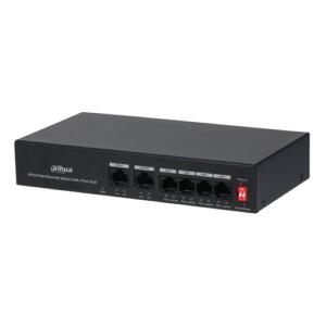 PoE šakotuvas 100Mbps 4portų+2 100Mbps uplink, 36W