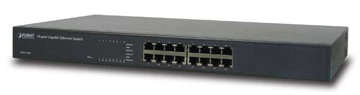 16-prievadų Gigabitinis interneto tinklo šakotuvas Planet GSW-1601