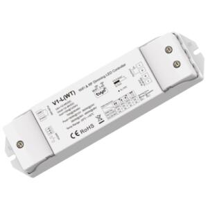 V1-L(WT) nuolatinės įtampos valdiklis 12-48V, 1x15A, Push-Dimm, Tuya, Wi-Fi