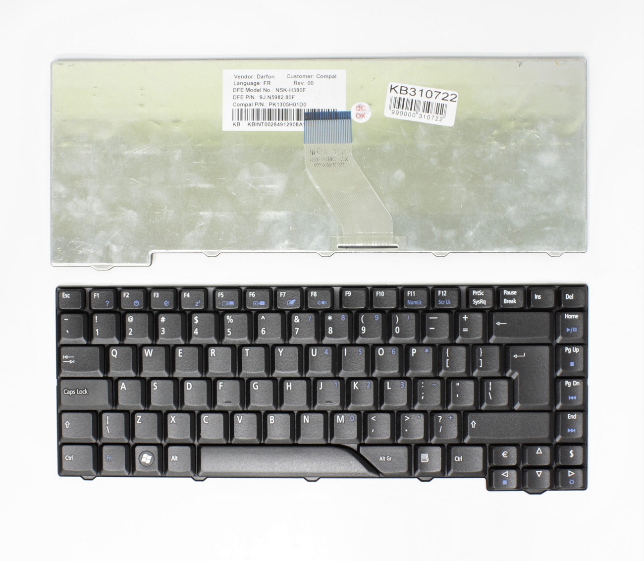 Klaviatūra ACER Aspire: 5310, 5315, 5320, 4520, 4530, 4920, 4930, 6920, UK