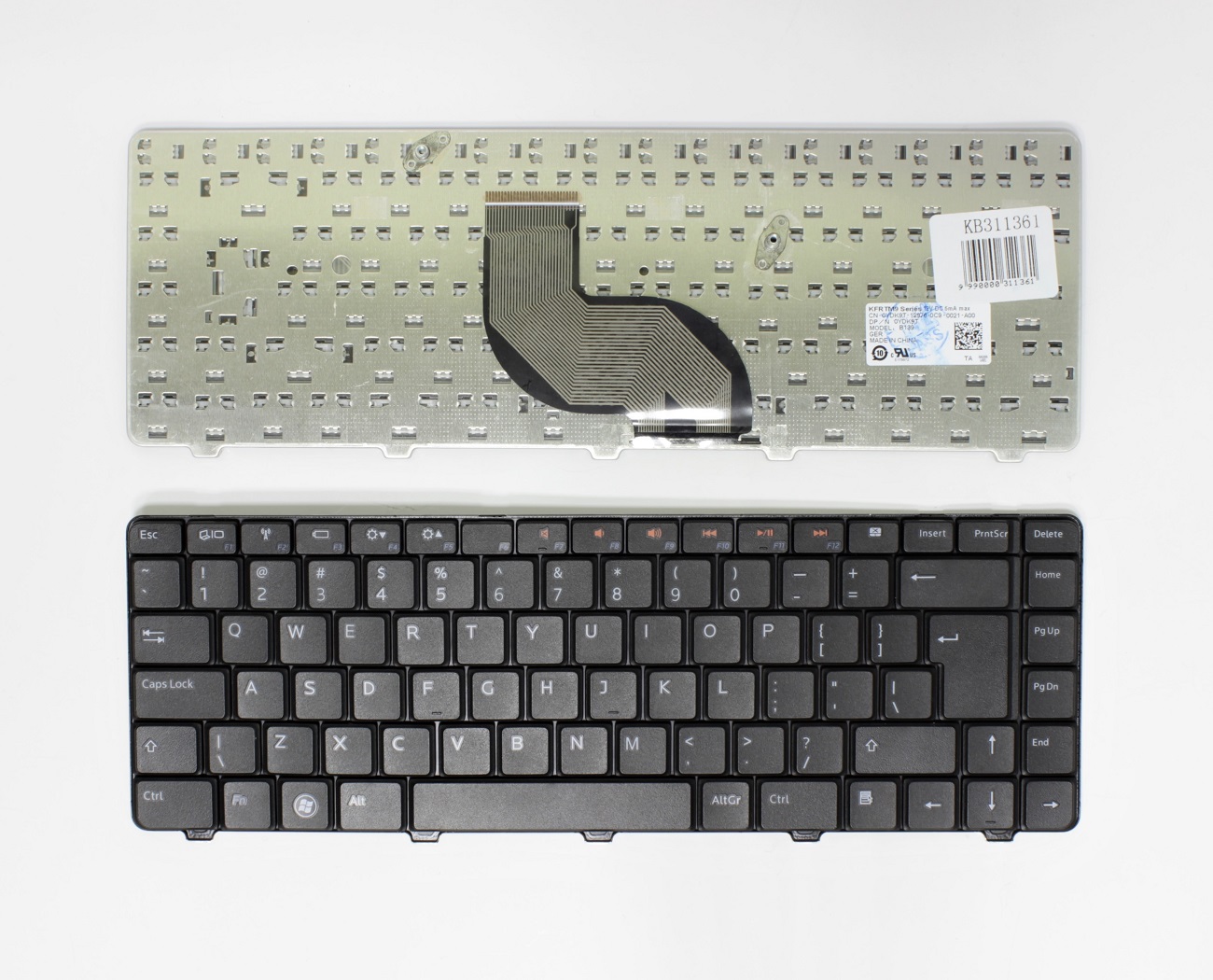 Klaviatūra DELL: Inspiron 14R, 14V, N3010, N4010, N4020, N4030, N5030, M5030, UK