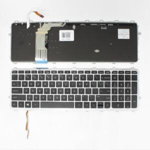 Klaviatūra HP Envy TouchSmart: 15-J, 17-J, M7-J, 17T-J su rėmeliu ir pašvietimu