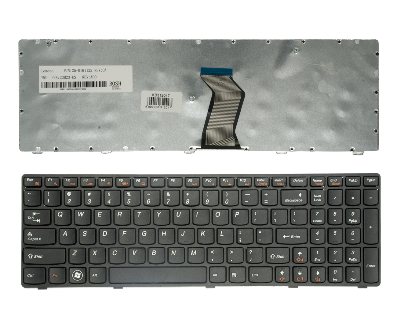 Klaviatūra LENOVO: G580, G580A, G585, G585A