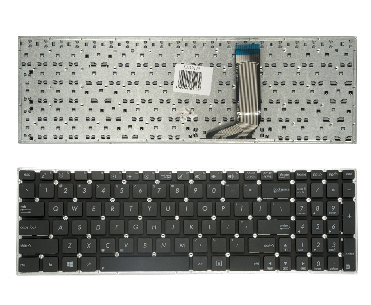 Klaviatūra ASUS: R558, R558U, R558UA, R558UB, R558UF, R558U