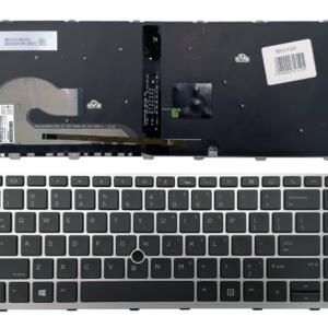 Klaviatūra HP: EliteBook 840 G5 846 G5 745 G5 (sidabrinė, su apšvietimu)