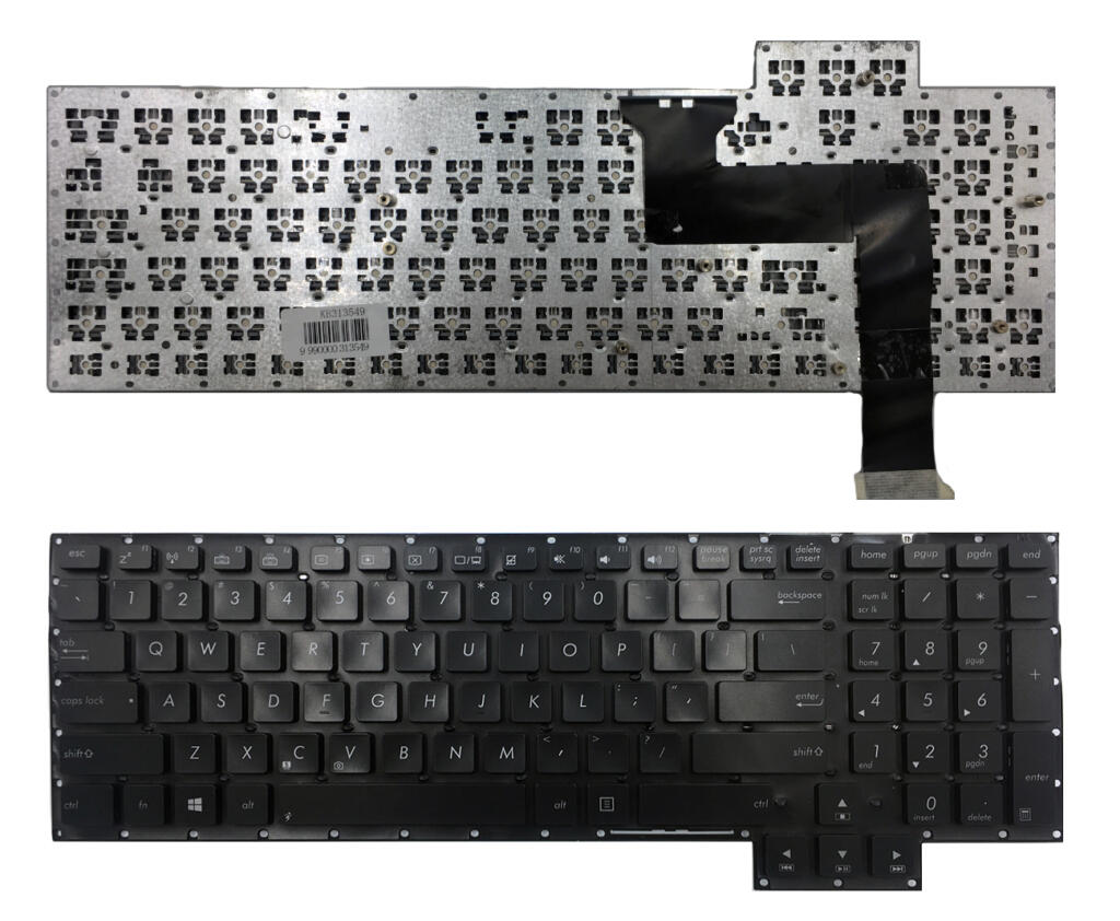 Klaviatūra ASUS: ROG G750, G750J, G750JH, G750JM, G750JS, G750JW