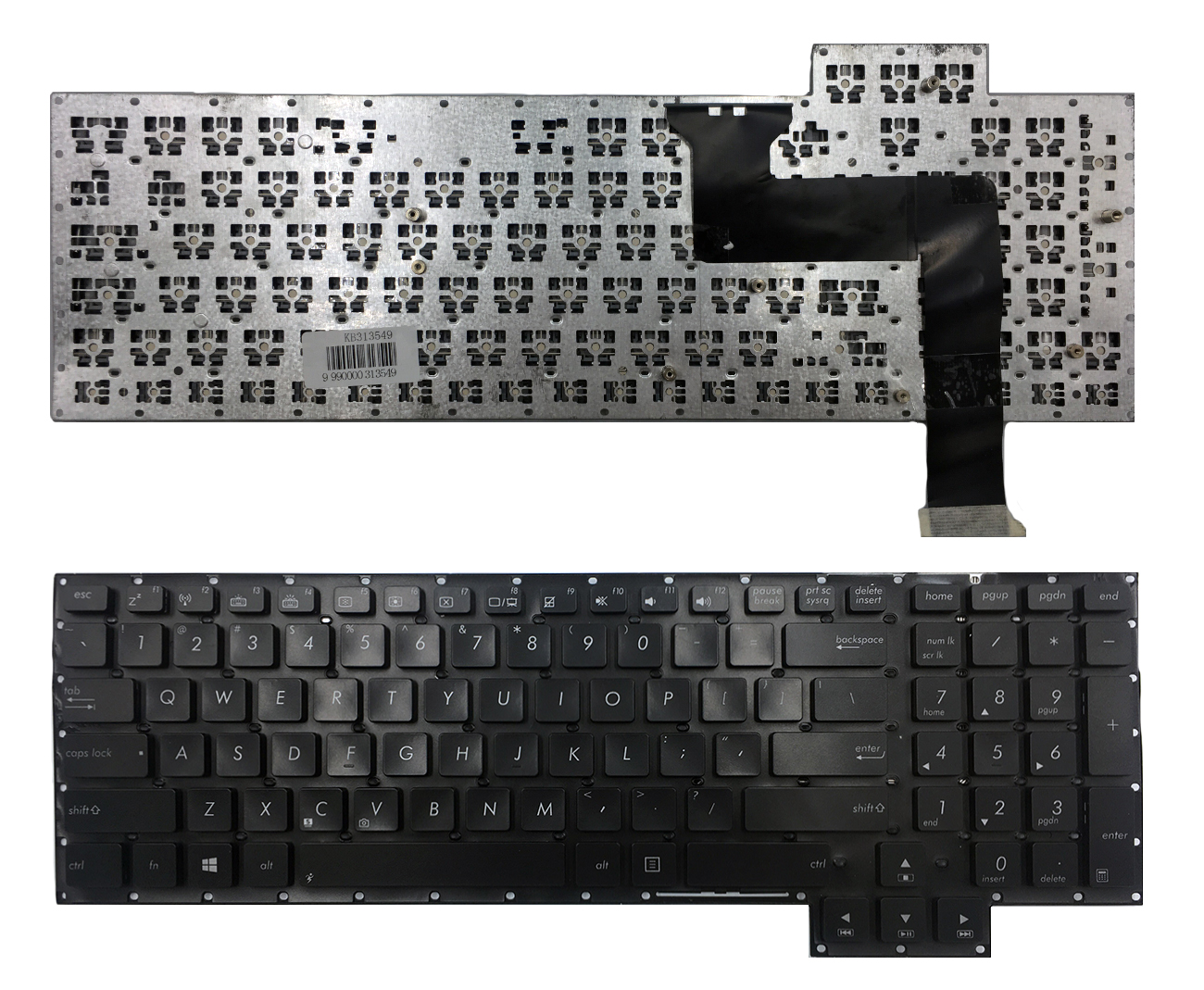 Klaviatūra ASUS: ROG G750, G750J, G750JH, G750JM, G750JS, G750JW