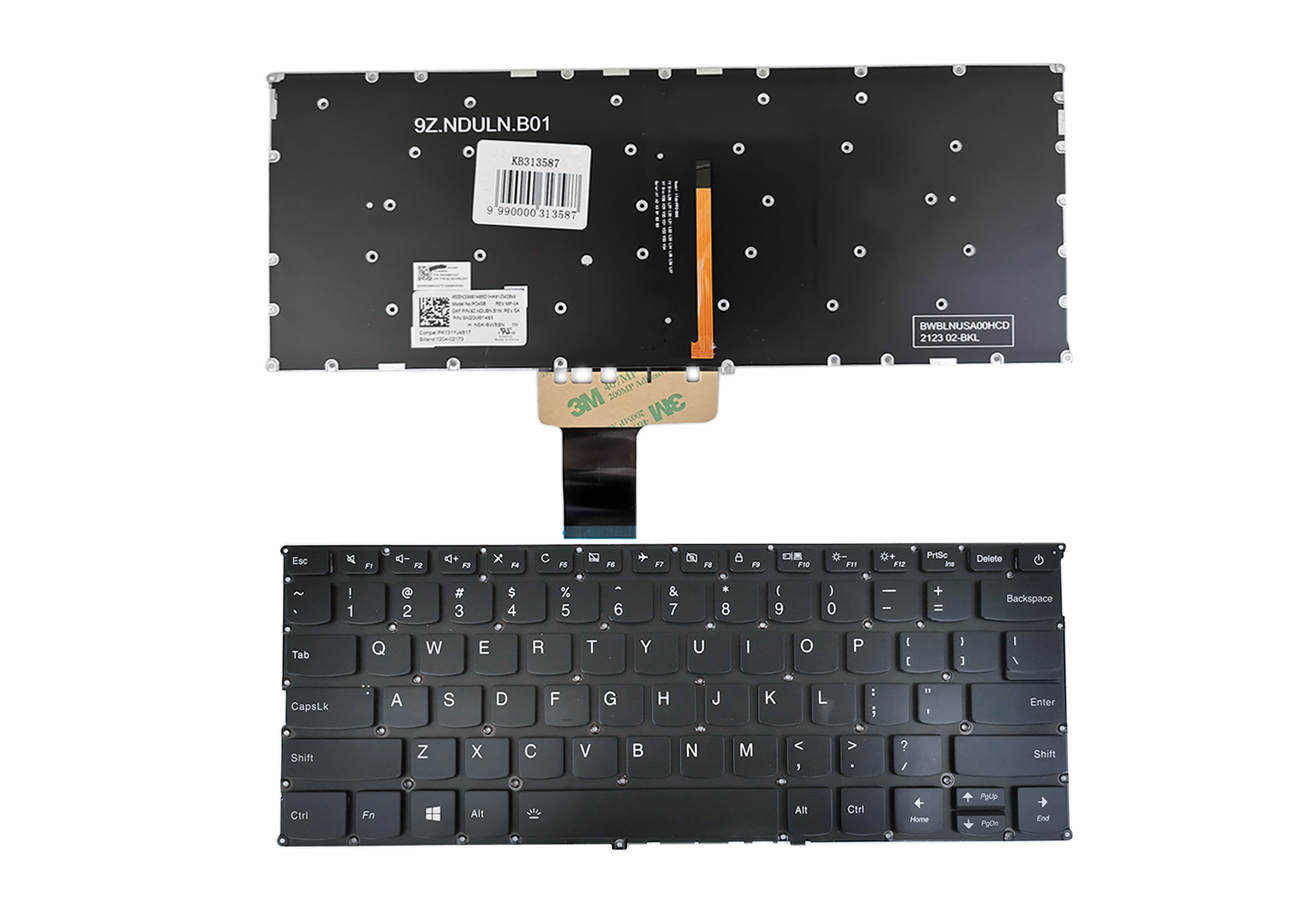 Klaviatūra LENOVO IdeaPad 720S-13, 720S-13IKB (US) su pašvietimu