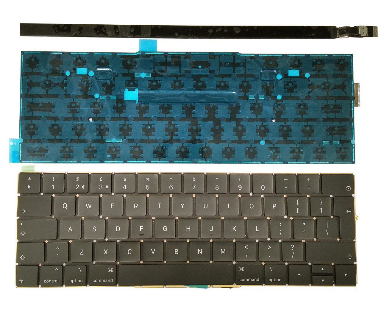 Klaviatūra Apple MacBook Pro 13" A1706; MacBook Pro 15" A1707 Touch Bar, UK