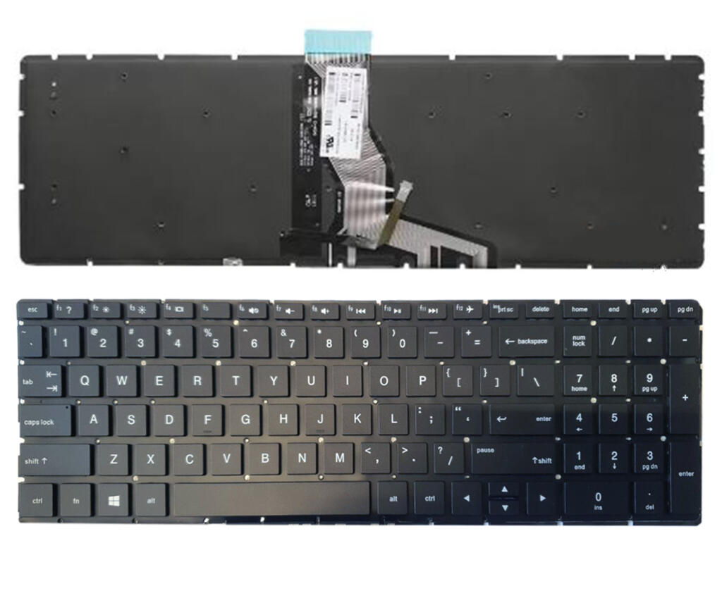 Klaviatūra HP 250 G6, 255 G6, 256 G6, 258 G6, 15-BS su apšvietimu (US)