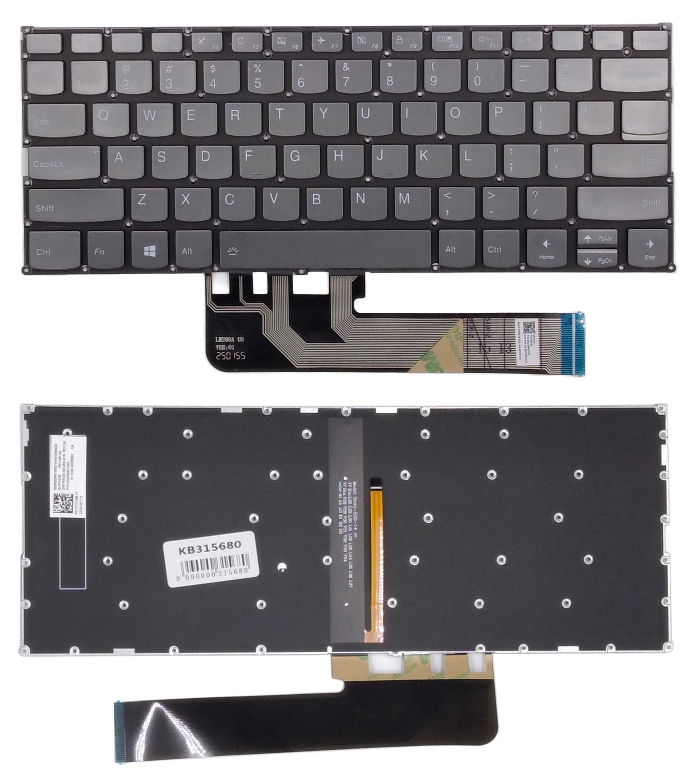 Klaviatūra LENOVO C340-14IWL, su pašvietimu