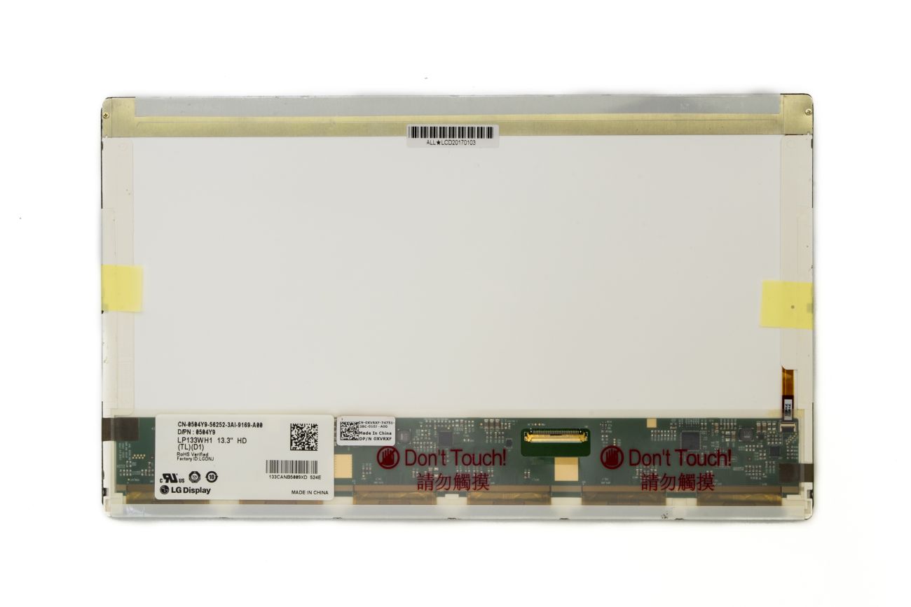 Ekranas 13.3", 1366x768, 60Hz, blizgus, 40pin, dešinėje