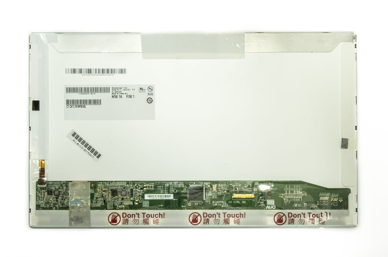 Ekranas 14.0", 1600x900, 60Hz, blizgus, 30pin, dešinėje