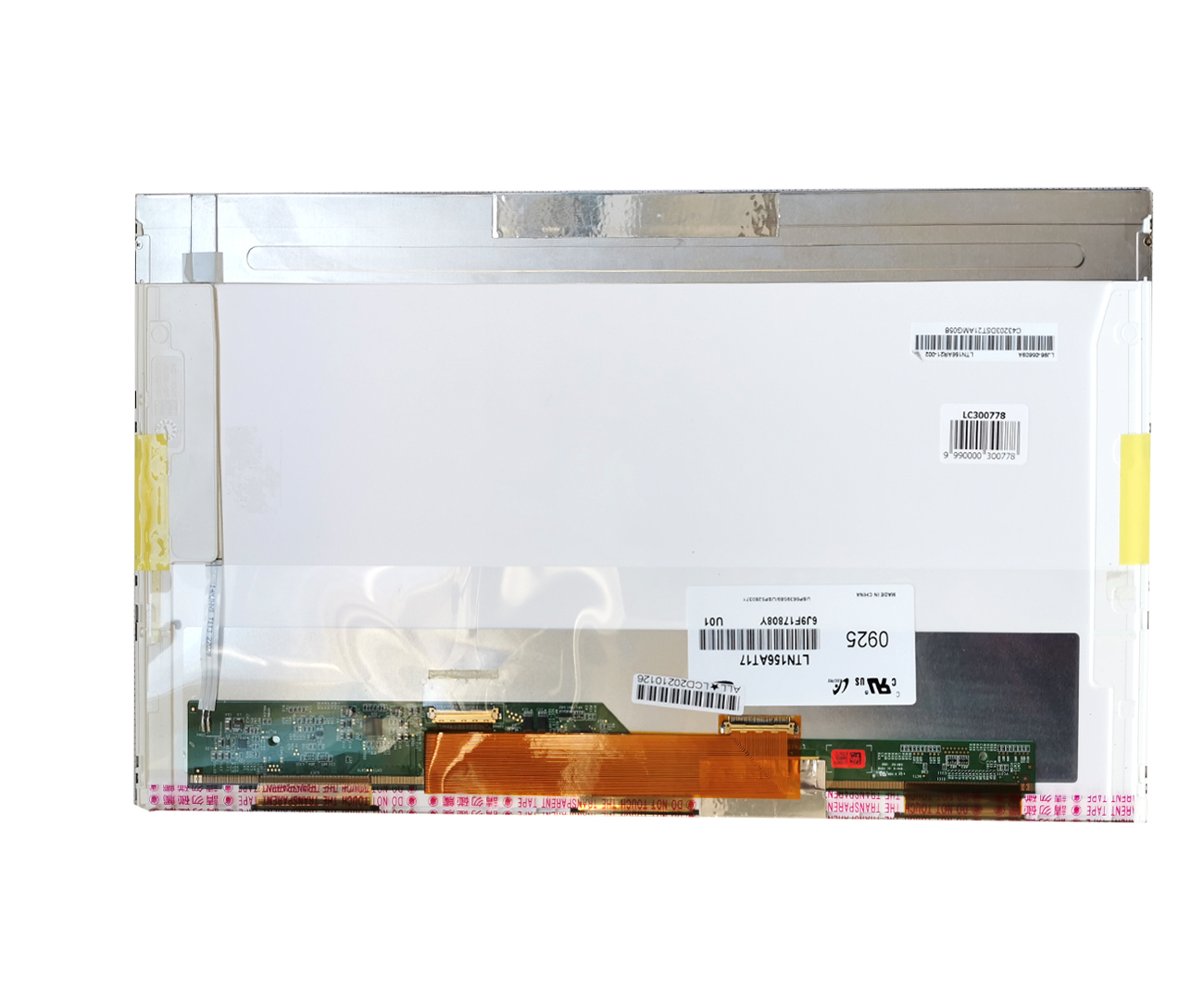 Ekranas 15.6", 1366x768, 60Hz, matinis, 40pin, dešinėje