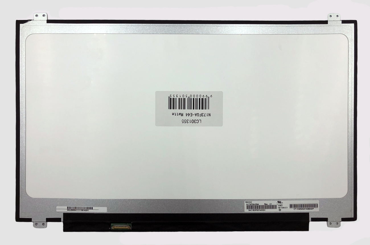 Ekranas 17.3", 1600x900, 60Hz, blizgus, 30pin, kairėje, IPS