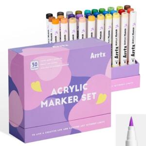 Akriliniai markeriai - flomasteriai ARRTX 30B, 30 spalvų