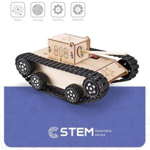 Medinis konstruktorius "Elektrinis tankas", mokomasis modelis