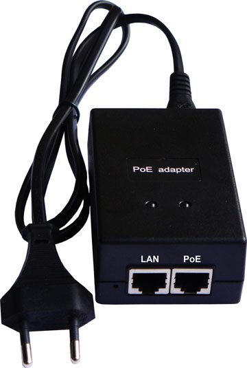 PoE įterpėjas-injector 1 kanalo POE-004, 48V, 0,4A