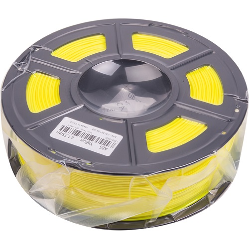 3D spausdinimo plastikas ABS, 1.75mm, 1kg, geltonas