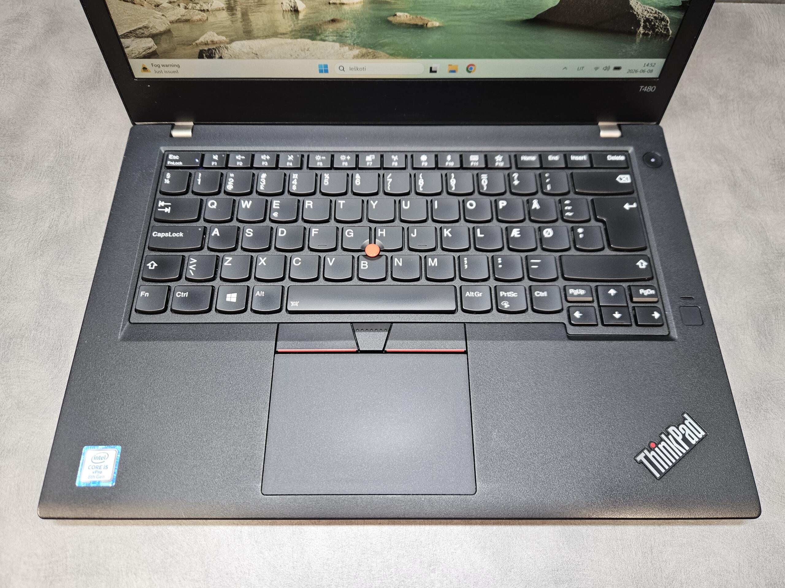 Lenovo ThinkPad T480 | 14.0"FHD IPS TOUCH | i5-8350U | 16GB | SSD 256 GB - Image 2
