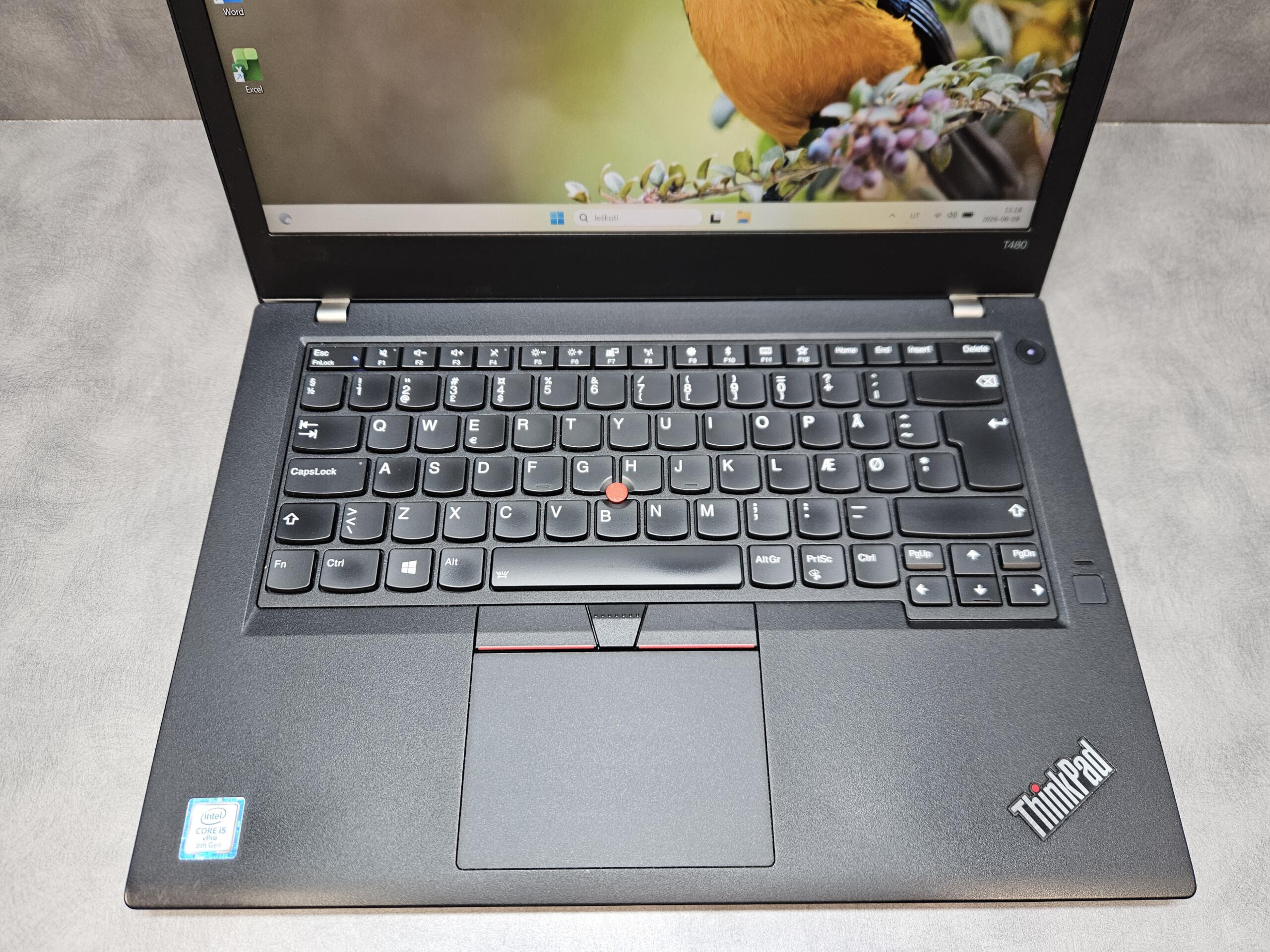 Lenovo ThinkPad T480 | 14" FHD IPS Touch | i5-8350U | 8GB | SSD 256 GB - Image 2
