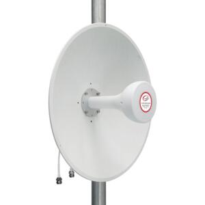 5G / LTE / CBRS 2x2MIMO antena, 1.7-4.2GHz, 17dBi+19dBi