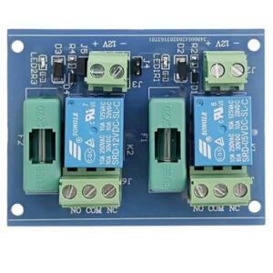 2 kanalų relės modulis 12V DC
