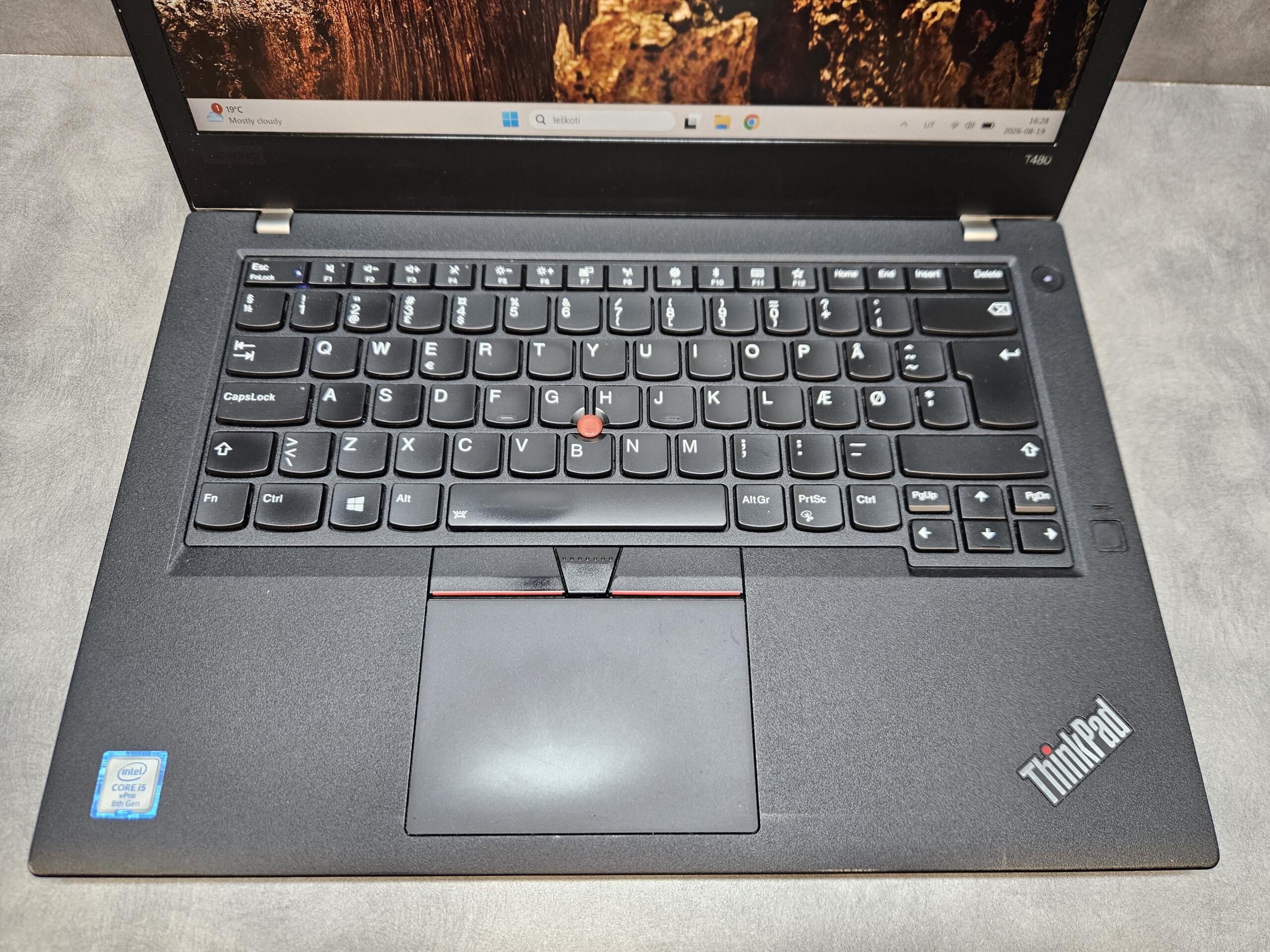 Lenovo ThinkPad T480 | 14" FHD IPS Touch | i5-8350U | 8GB | SSD 256 GB - Image 4