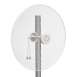 5G / LTE / CBRS 2x2MIMO antena, 1.7-4.2GHz, 20dBi+22dBi