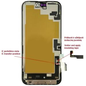 Ekranas skirtas iPhone 16 Plus, LTPO Soft OLED, 60Hz